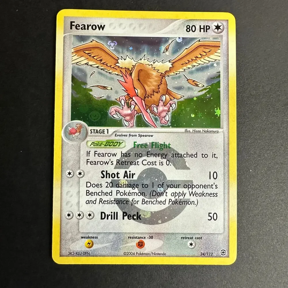 Pokemon TCG Fearow EX FireRed LeafGreen 24/112 Rare Reverse Holo NM/LP